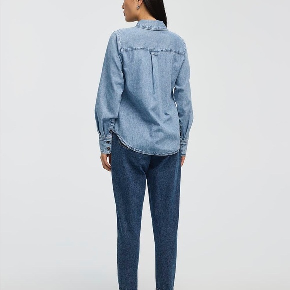 Reitmans Light Blue Denim Shirt - Picture 4 of 5